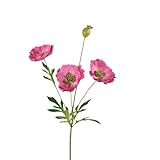 YOPI Amapola Artificial con Fruta: decoración Floral Realista for el hogar, la Sala de Estar y Bodas.(Pink)