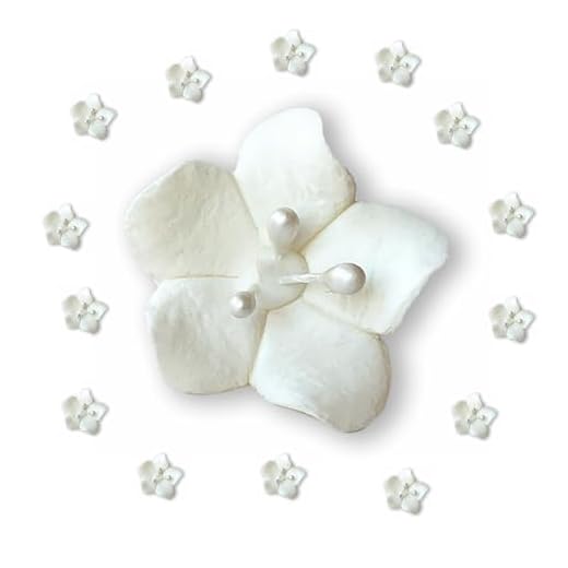 100 Count White Sugar Cake Flowers