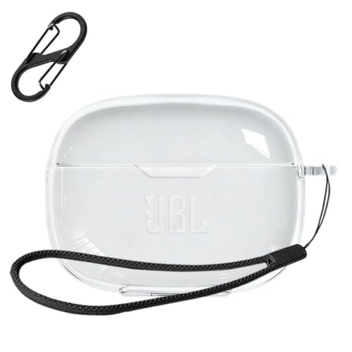 HVUYAL �P�[�X For JBL WAVE BEAM2 �Ή� �P�[�X ���� �y�� TPU�f�� �[�d�Ή� ���������܂� �����h�~�p�̃t�b�N�𓋍ڂ��� �h�k �h�o �����ɂ��� �_�炩�ȃV �Ռ� �z�� �P�[�X�J�o�[ �����h�~�ی�(�N���A)