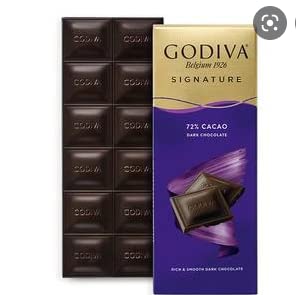 Godiva Signature 72% Cacao Rich & Smooth Dark Chocolate Bar, 90g (B09P416SQV) Amazon Price History, Amazon Price Tracker