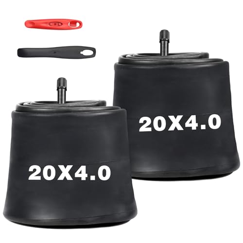 GRELiving 2PCS 20x4.0 Zoll Fahrradschlauch Verdickung 20 Zoll AV35mm Schlauch Fat Bike Innertube/Mountainbike Elektrofahrrad Schlauch