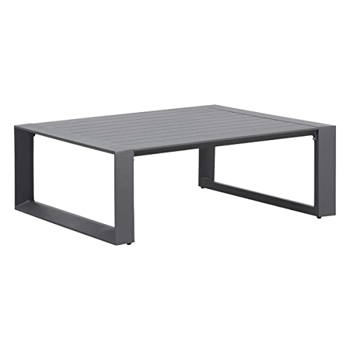 Hespéride Table Basse de Jardin carrée Allure Graphite