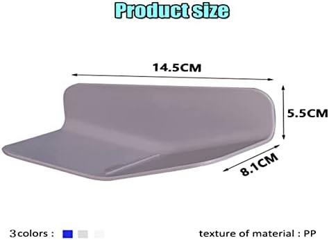 BECHOICEN Self-draining Shower Soap Holder for Soap or Sponge No Drilling Soap Saver with Strong Viscosity for Shower V-shaped Soap Dish for Bathroom and Kitchen (White, 1)