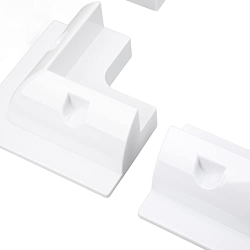 Kit de suporte de fixação de painel solar, suporte de painéis solares brancos, 7 peças, protetor ant