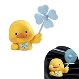 Foelony Cute Duck Car Air Vent Clip, Car Vent Clip with Rotating Windmill, Creative...
