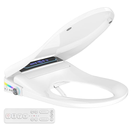 Smart Heated Bidet Toilet Seat with Remote Control