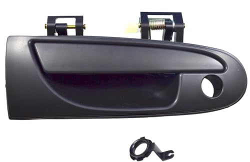 PT Auto Warehouse MI-3603S-FR - Outer Exterior Outside Door Handle, Smooth Black - Right Passenger Side, Replaces 5175332AA, MB913152, MR712053