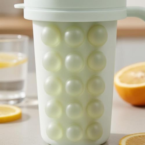 Vaso para hacer hielo portátil, silicona grado alimenticio, 600ml miniatura 5