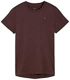 Ajuste regular; tela de punto individual; longitud regular; cuello bajo; mangas cortas; detalles de la marca PUMA