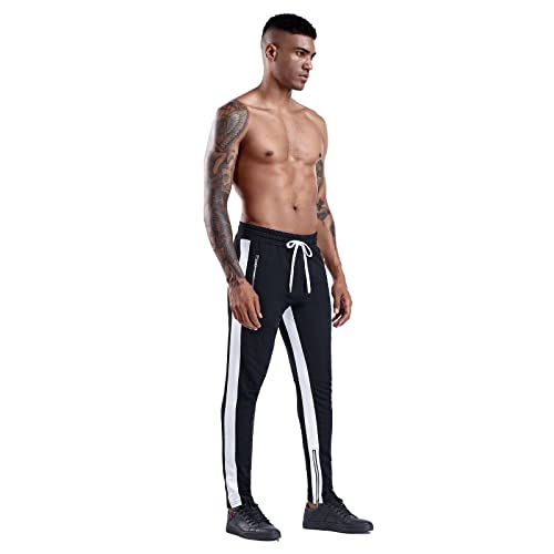 LILIHOT Haremshose Haremshose mit kleinem Hiphop Hohe Taille Baggy Streetwear Sommer und Winter Herren Boho Weite Ausgestellte Yogahose Baggy Workout Lounge Hose mit Pockets Cover
