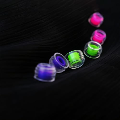 Image of HE Chang He Yin Galaxy Edition Sonic Eartips, Replaceable Liquid Silicone Medical Grade Hypoallergic IEM Ear Plugs, Optional S /M /L Size for in Ear Earphones (L- 3 Pairs)