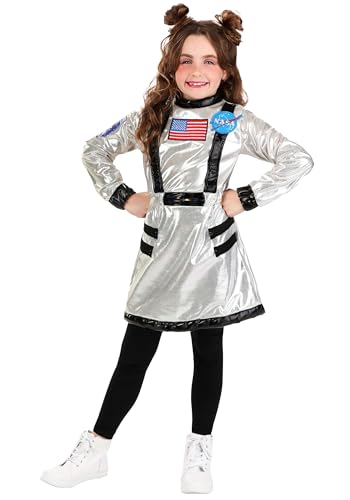 Disfraz de astronauta para niña, traje espacial intergaláctico miniatura 2