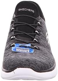 Skechers Women's Summits Hands-Free Slip-Ins – Memory Foam Insole, Heel Pillow, Vegan Materials Sneaker, Black White, 8 Wide — view 7