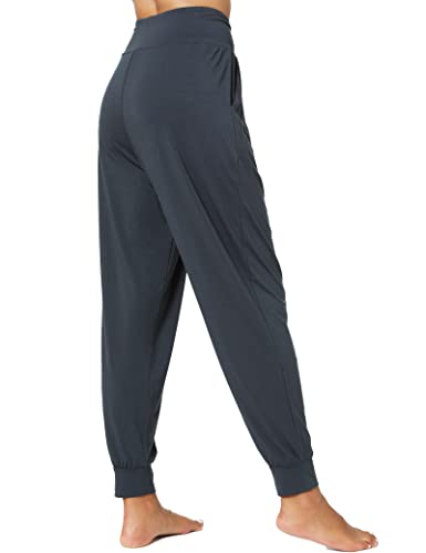 GYS Womens Yoga Pants with Pockets - Viscose Made from Bamboo, High-Waist Joggers Sweatpants Lounge Pajama Bottoms - Image 3