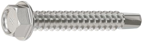 Tornillo autoperforante hexagonal #12 x 1.5 pulg 100 unidades miniatura 2