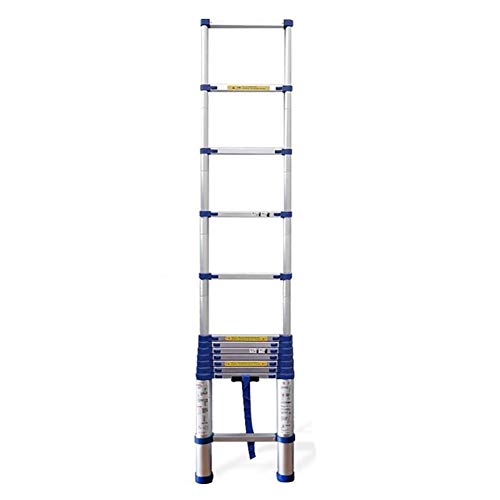 Escalera telescópica Azul de 5/6/7/8 m, Escalera Extensible Multiusos Resistente, escaleras telescópicas de Aluminio más largas (6,2 m/20,3 pies) Interesting