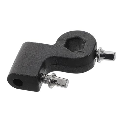 ERINGOGO ドラムセットドラムスティックホルダー フック付きペグボード ユニバーサルドラムスタンド 黒ペダル バスドラムペダ ターホルダー ドラムマレットマウントホルダー 金属 Black