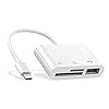 RayCue USB C to Micro SD TF Memory Card Reader, 3-in-1 USB C Camera Card Reader Adapter for iPhone 15 16 17 Pro Max,iPad Pro, MacBook Pro/Air, Chromebook XPS, Galaxy S10/S9 and More USB C Devices