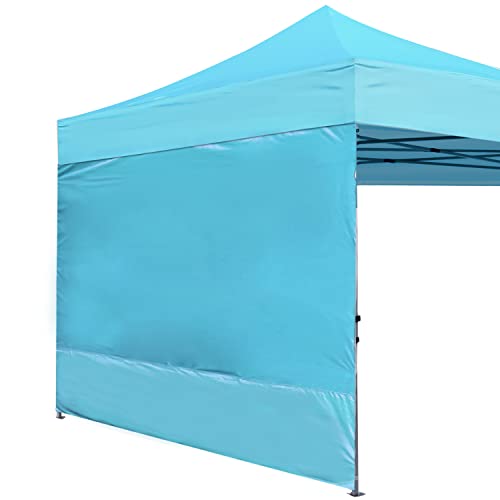Image of ABCCANOPY Instant Canopy SunWall 10x10 FT No Frame or Top, Sky Blue