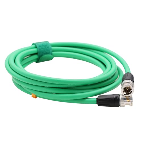 Hangton 12G 4K Raw SDI Coaxial Video Cable BNC to BNC Canare LV-61S 75 ohm for Sony FS7 Komodo Camera Shogun Monitor Flexible Shielded 3M Green - Image 2