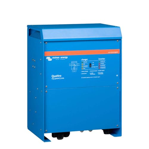 Victron Energy Quattro Inversor de Onda Sinusoidal Pura 5000VA 12-Voltios 230V Cargador de Batería 220 amperios