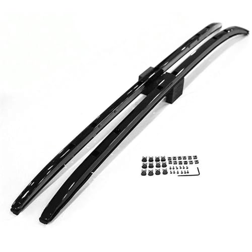 Barres de toit Mazda CX-9 2016-2024 en aluminium noir - Lot de 2 transversales