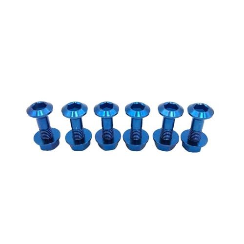 Visserie de couronne M8x1.25 bleu titane haute résistance pour dirt bike