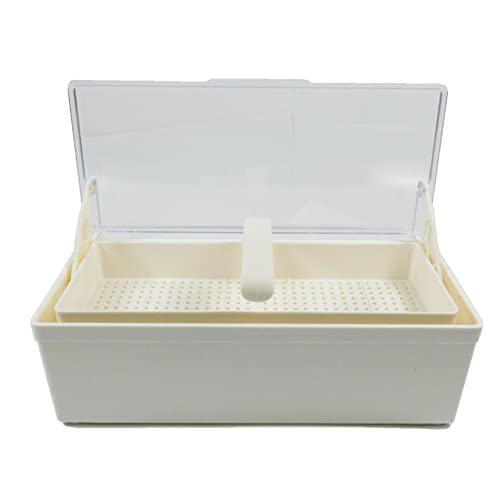 House Brand White Plastic Sterilizing Tray and Case for Dental, Medical, Tattoo & Nail Salon Instruments