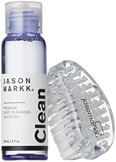 Jason Markk Starter Kit - 2 oz. Premium Deep Cleaning Solution & Ergonomically Designed Standard Starter Brush - Full Grain Leather, Rubber, and more, 4oz - Cleans & Conditions up to 50 Pairs of Shoes