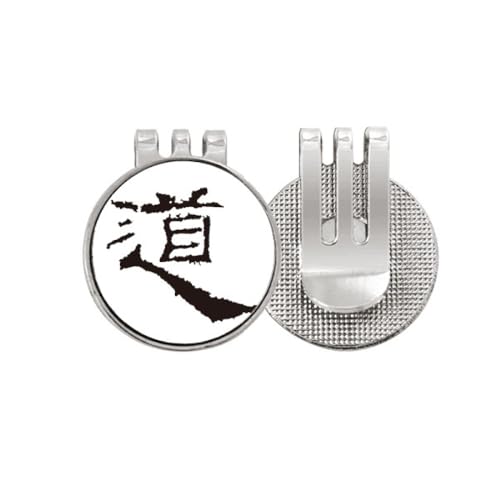 Marqueur de balle de golf avec clip en émail magnétique style encre de Chine no/no Dao