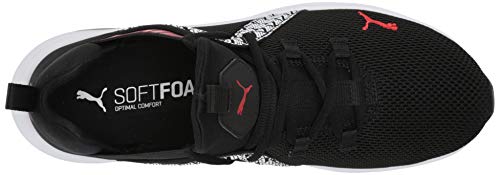 Image of PUMA Men's Enzo 2 Running Shoe, Black-High Risk Red White, 11.5