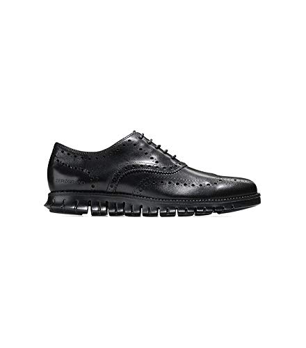 Cole Haan Men's Zerogrand Wing OX Leather Oxford, black closed hole/black, 11 Wide US2