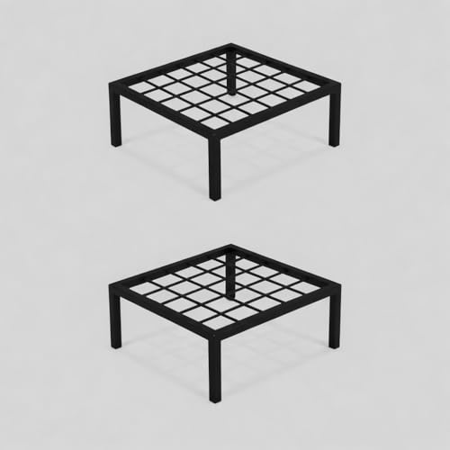 Image of Niyara || Metal Planter Stand || Plant Stand for Pots|| Outdoor Plant Stand (Square grid stand set 2)