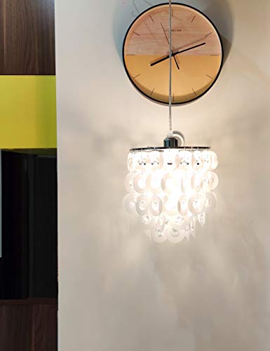 Surpars House Plug In Chandelier White Decor Pendent Lamp For Girls Room,Living Room, Birthday Or Wedding Gift #TOP5