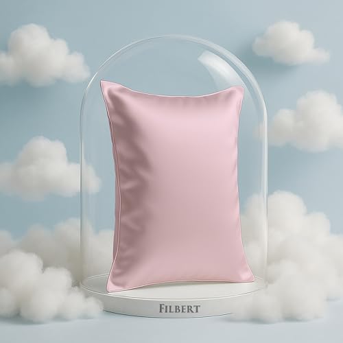 Image of Filbert Premium Satin Pillow Covers | Silky Satin Nights Where Comfort Meets Glamour | Best Gifting Collection - 18 inchx28 inch Inch - Baby Pink