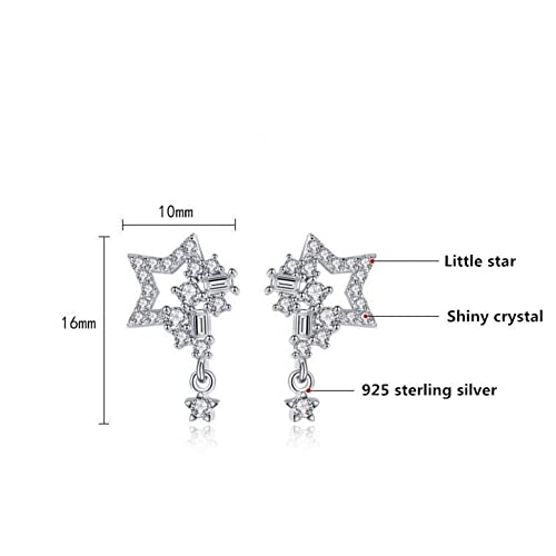 Boucles d'oreilles clous cristal brillant accessoire chic de soirée pour dame