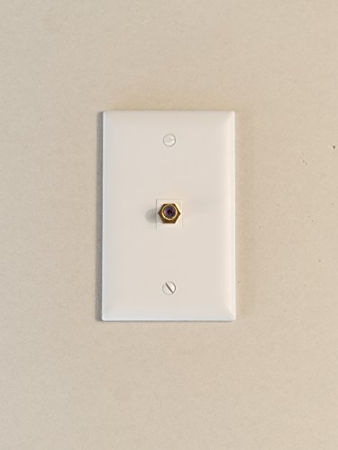 Conector RCA macho a F tipo coaxial blanco On-Q miniatura 5
