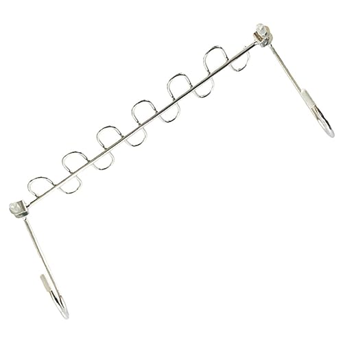 ULTECHNOVO Perchero de metal gancho giratorio grados diseño ranuras cerradas para evitar caídas bordes lisos para proteger la ropa adecuado espacios pequeños como guardarropa y dormitorios