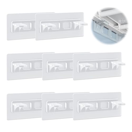 xnnmzhao Support D'étagère Autocollant, 8 Pièces Chevilles de Support D'Étagèr Capacité de Charge de 30 kg, Support D'étagère Adhésif sans Perçage pour Armoire Support en Verre étagères