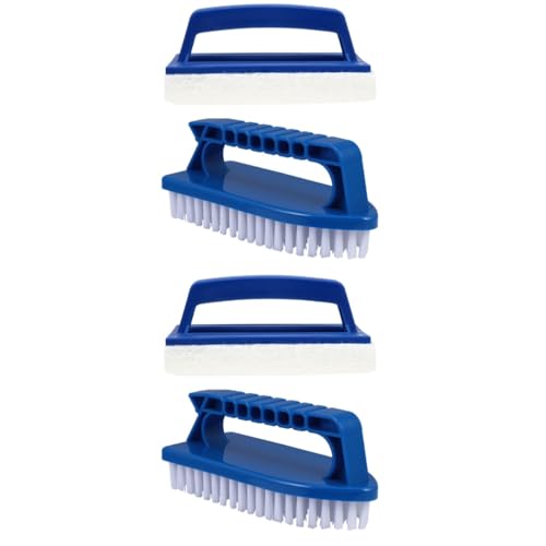 Milisten 2 Juegos Cepillo De Limpieza De Piscinas Neto Vacío SPA Cepillo para Piscina Limpiadores Cepillo Caliente Calentador De Piscina Quinielas Ducha Fregar Blue El Plastico 2 Piezas * 2