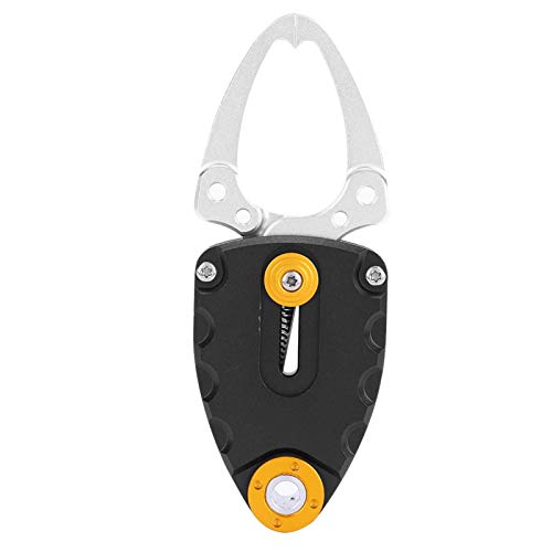 【MATERIALE PREMIUM】 La pinza per il labbro del pesce è realizzata in lega di alluminio con superficie liscia, antiruggine e ad alta resistenza e il bordo non danneggerebbe la mano per evitare che il pesce scivoli.
