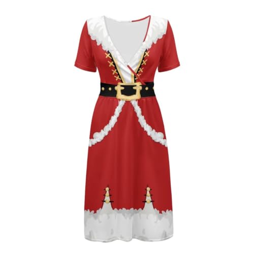 Image of Women's Summer Dresses Short Sleeve Formal Dresses with Pockets | Lightweight polyester fabric delivers cool airflow during hot summer outdoor activities