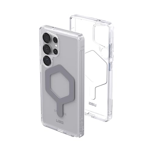 Image of URBAN ARMOR GEAR UAG Designed for Samsung Galaxy S25 Ultra Case 6.9 inch Plyo Pro - Compatible with Magnetic Charging Transparent Rugged Military Drop Tested Protective Cover, Ice /Silver