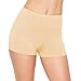 ALWAYS Women Boyshort Underwear Panties - Soft Stretch Boxer Brief Yoga Shorts 3 Pack Black White Nude 2X Small