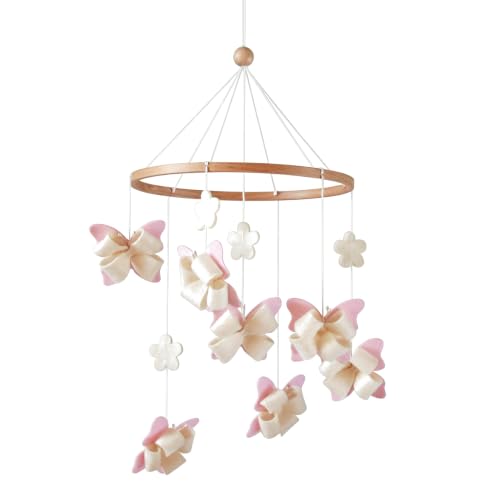 Butterfly Crib Mobile Butterfly Mobile for Crib Baby Mobile for Girls Nursery Décor