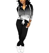 Nimsruc - Conjunto De 2 Piezas De Buzo De Manga Larga Y Pantalón Para Mujer, 3186 Rosa Rojo, XXL