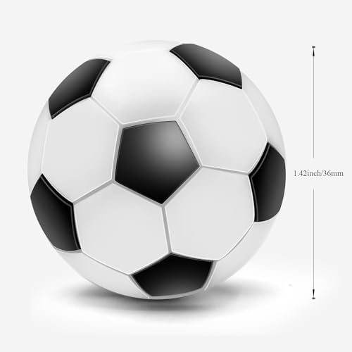 DUMEALAGR Table Soccer Foosballs 1.42 Inch Mini Sports Balls Replacement Balls Soccer Table Soccer Balls Foosball Accessory