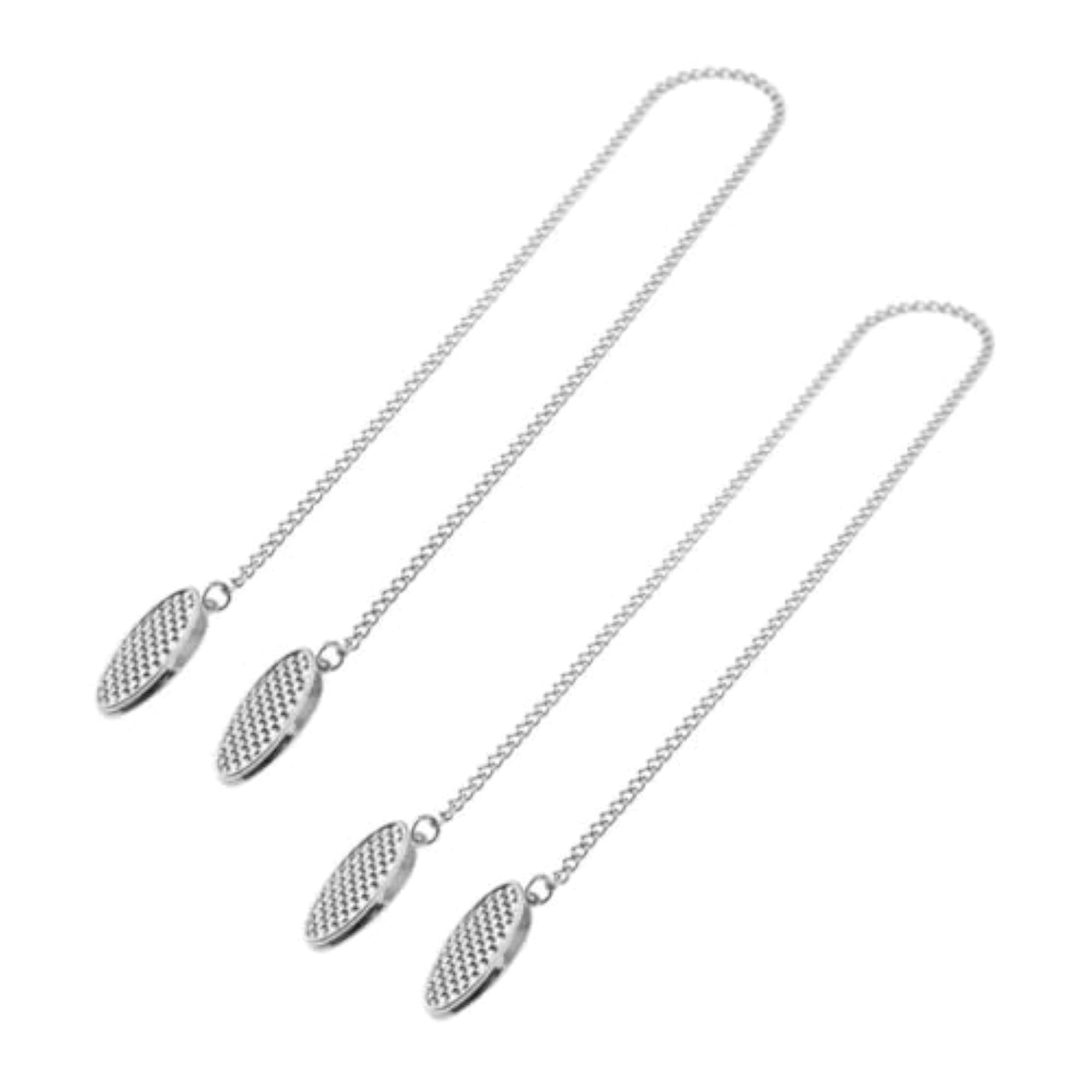 2x Silver Bib Towel Holder Clips for Clothing Protection