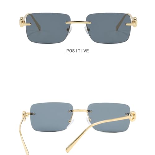 Lunettes sans monture vert clair de haute finition esthétique - 3