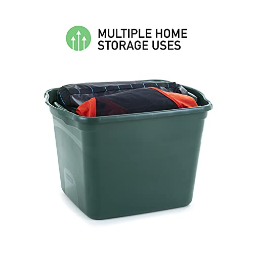 Rubbermaid Ecosense Storage Containers With Lids, 18 Gal - 6 Pack, Durable And Reusable Stackable Storage Bins For Garage Or Home Organization, Made From Recycled Materials #TOP2